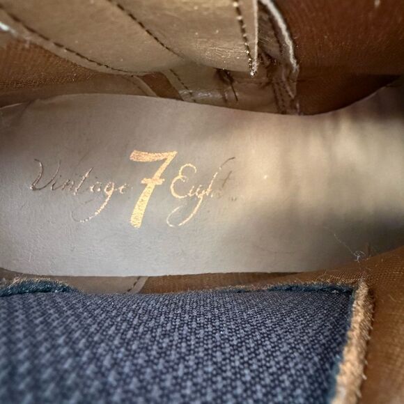 Brown Suede Ankle Boots with Elastic Panels - Picture 4 of 5